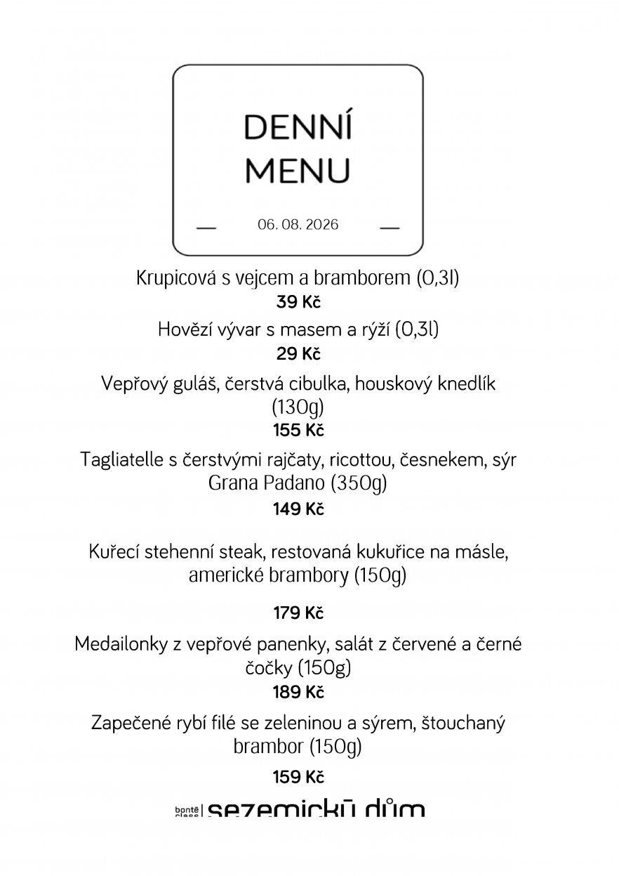 Denní menu