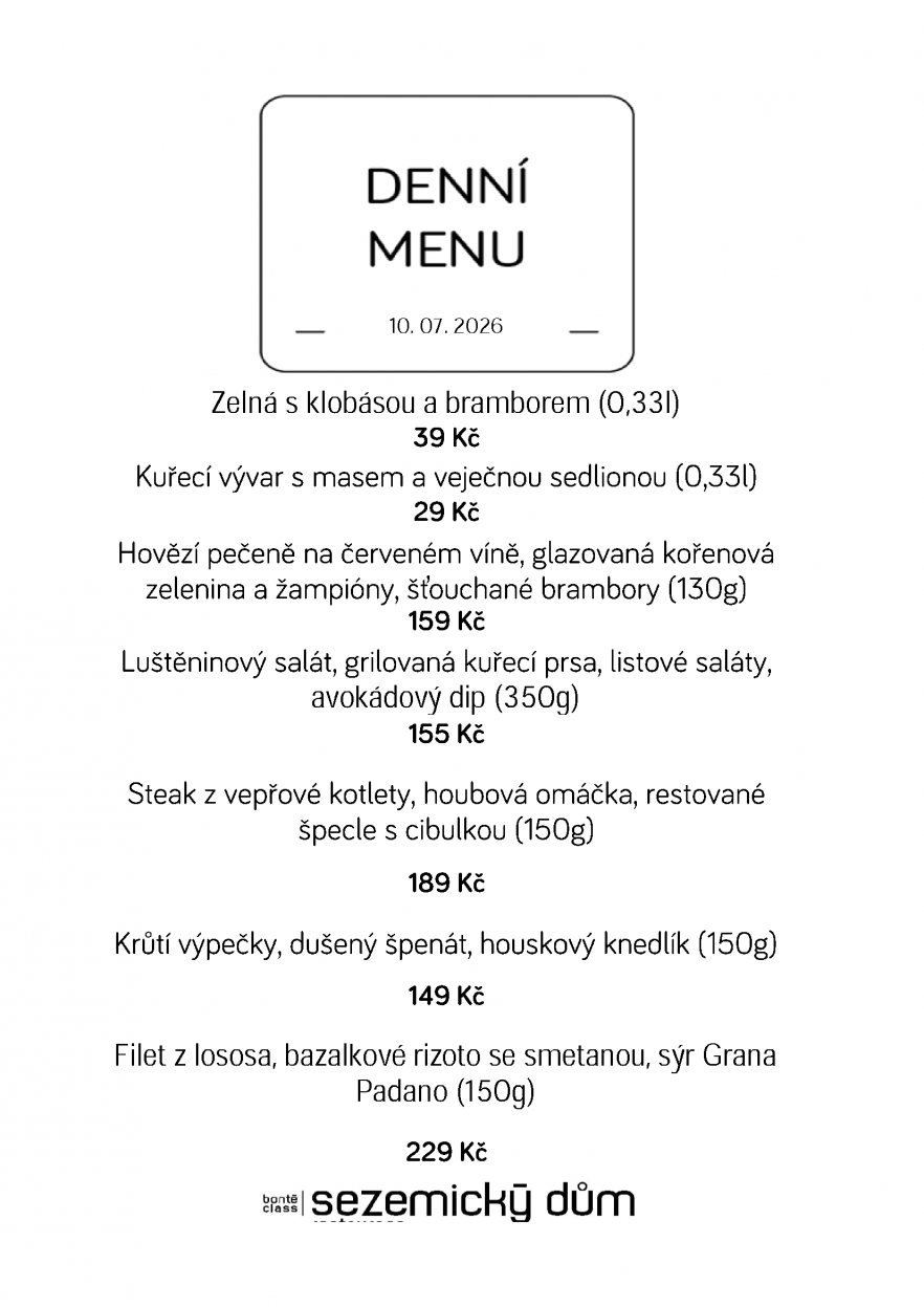 Denní menu