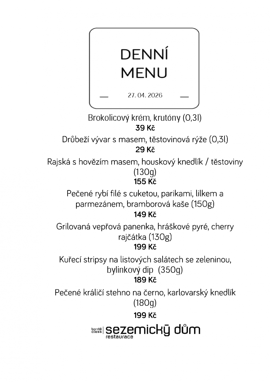 Denní menu