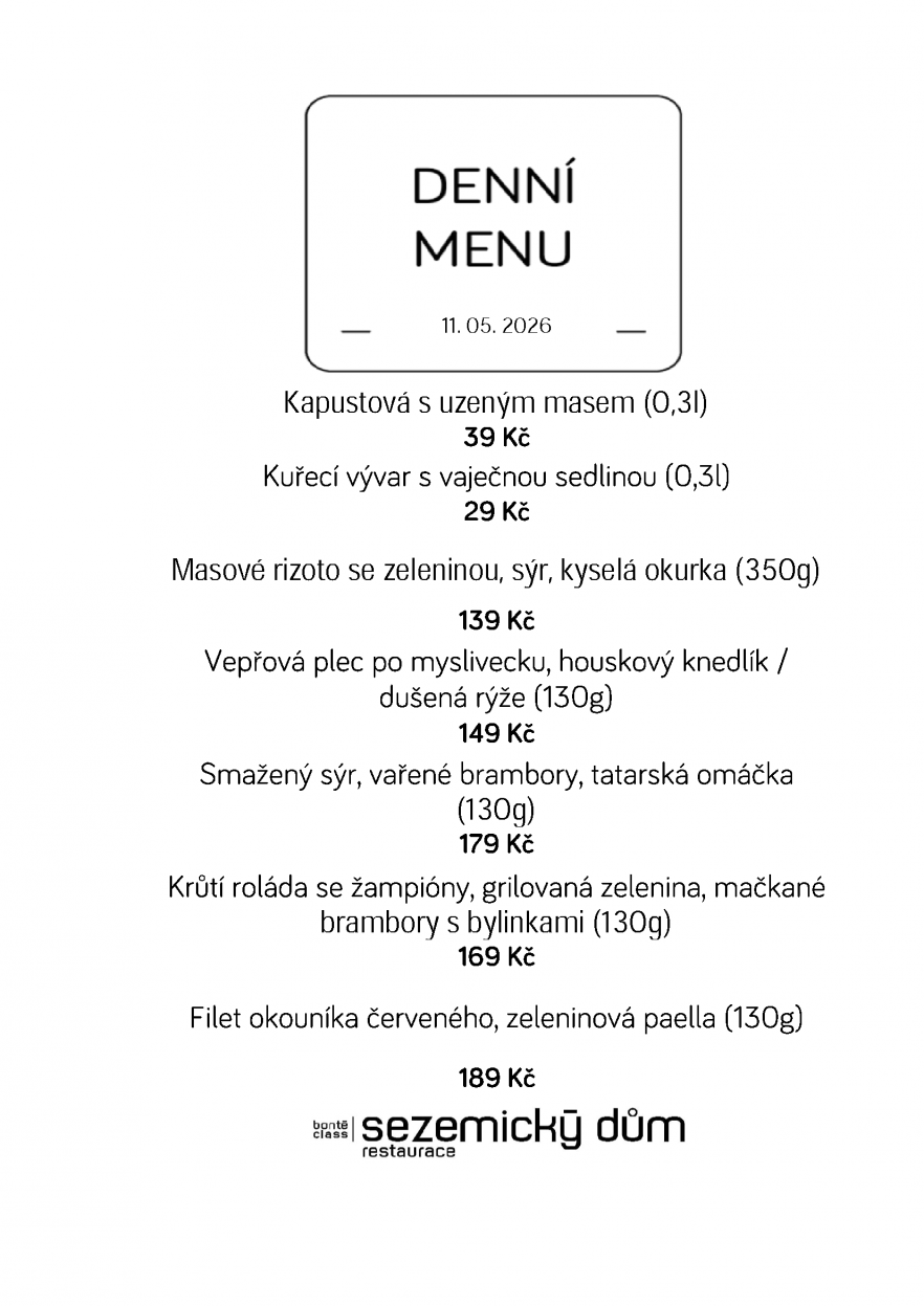 Denní menu