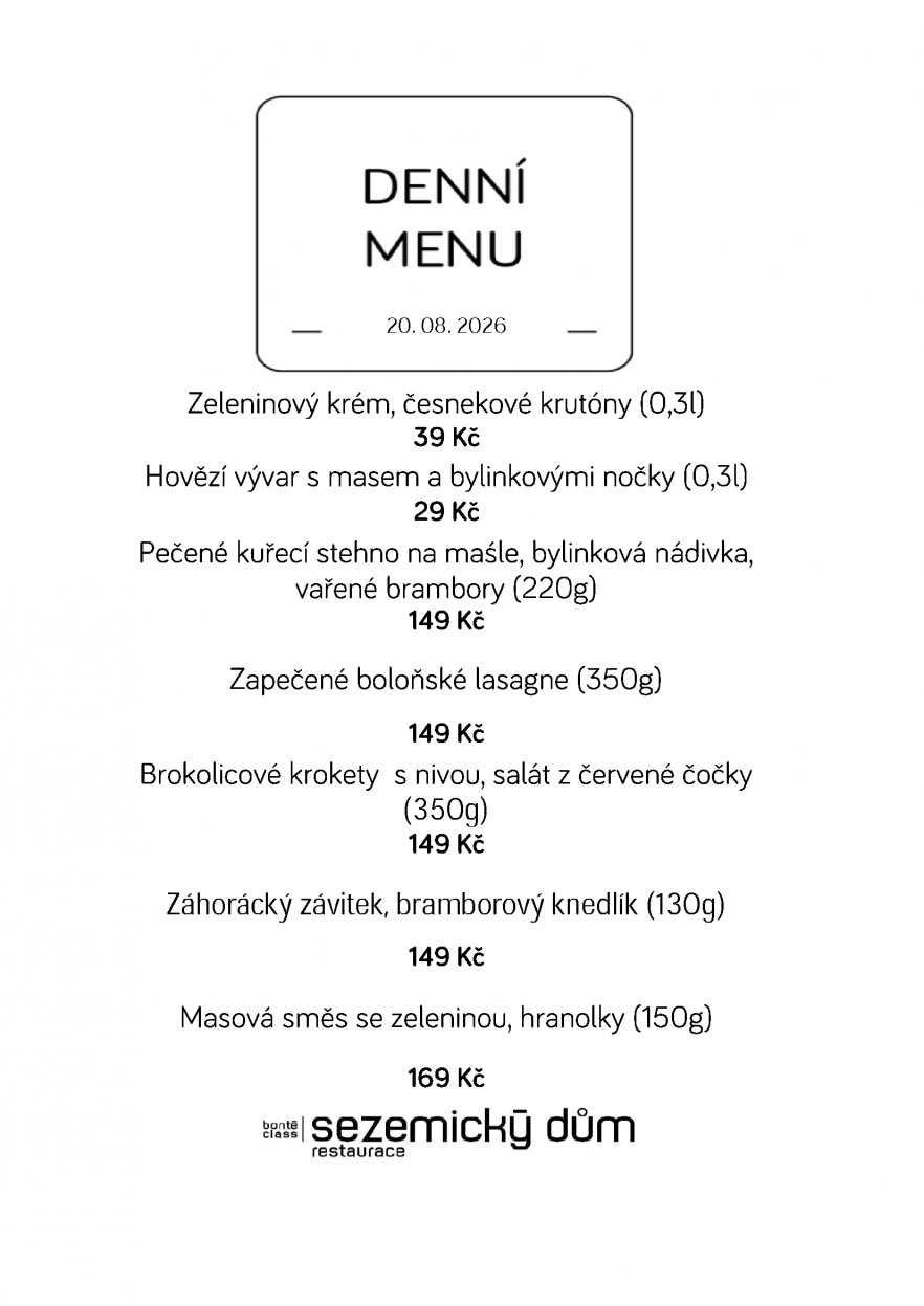 Denní menu