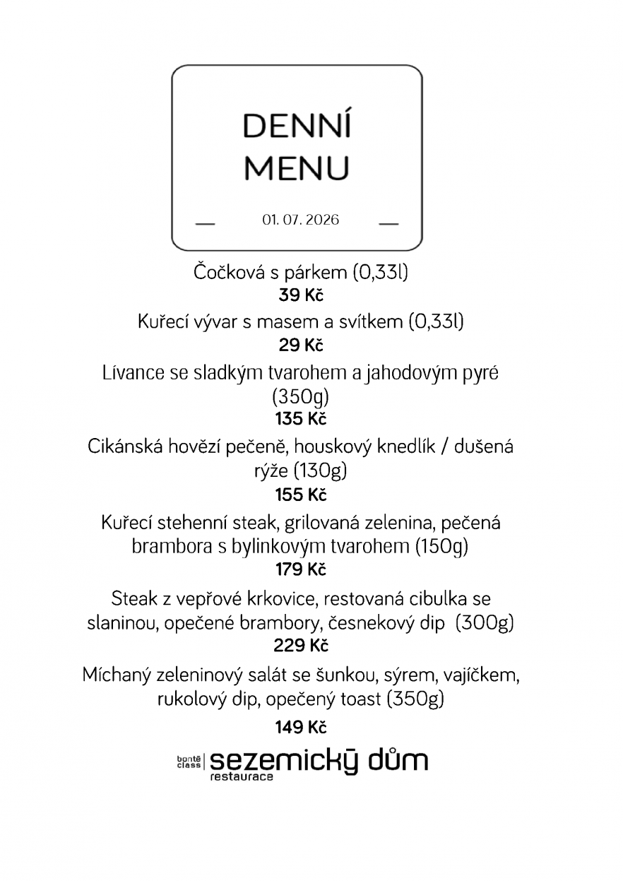 Denní menu