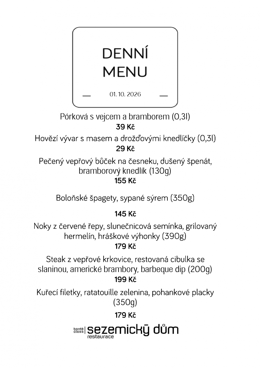 Denní menu