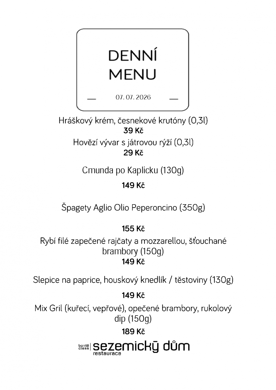 Denní menu