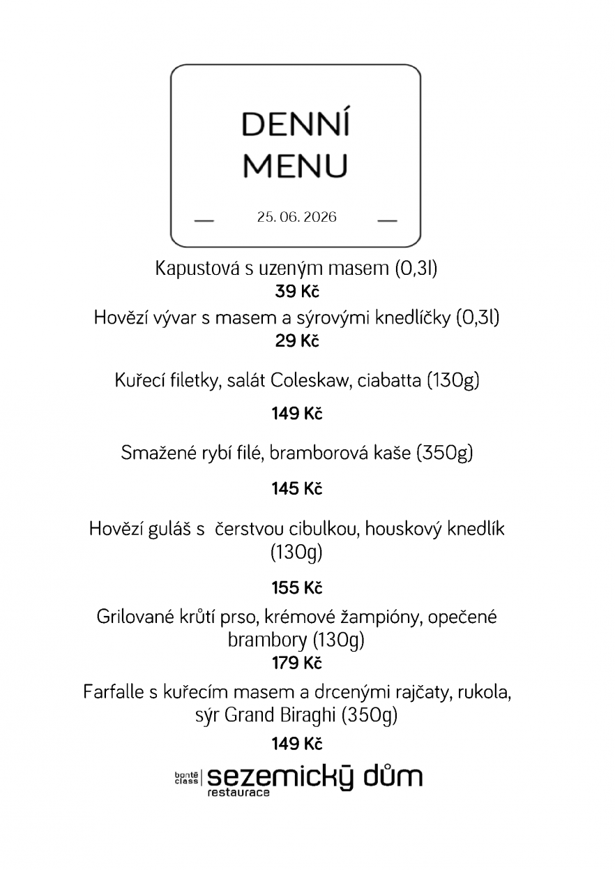 Denní menu