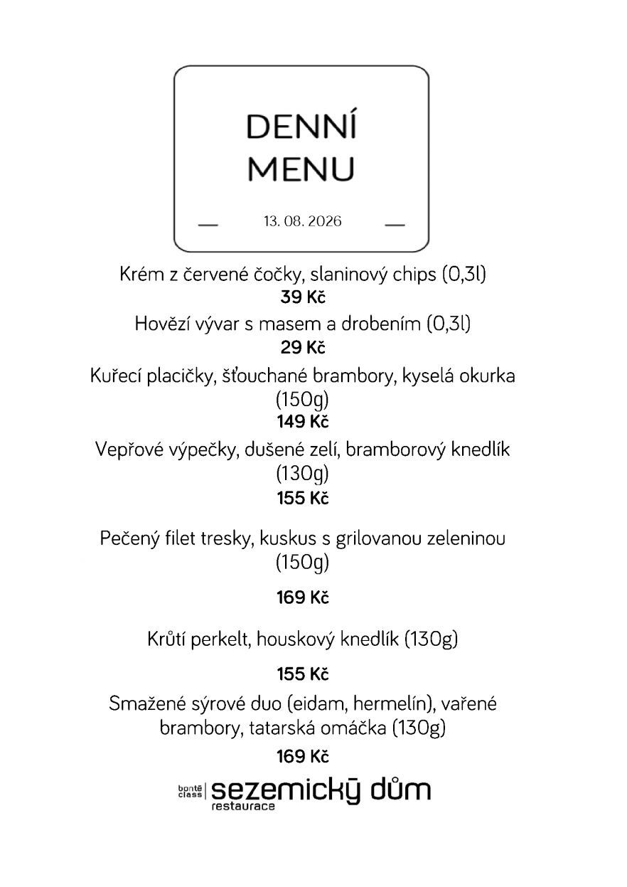 Denní menu