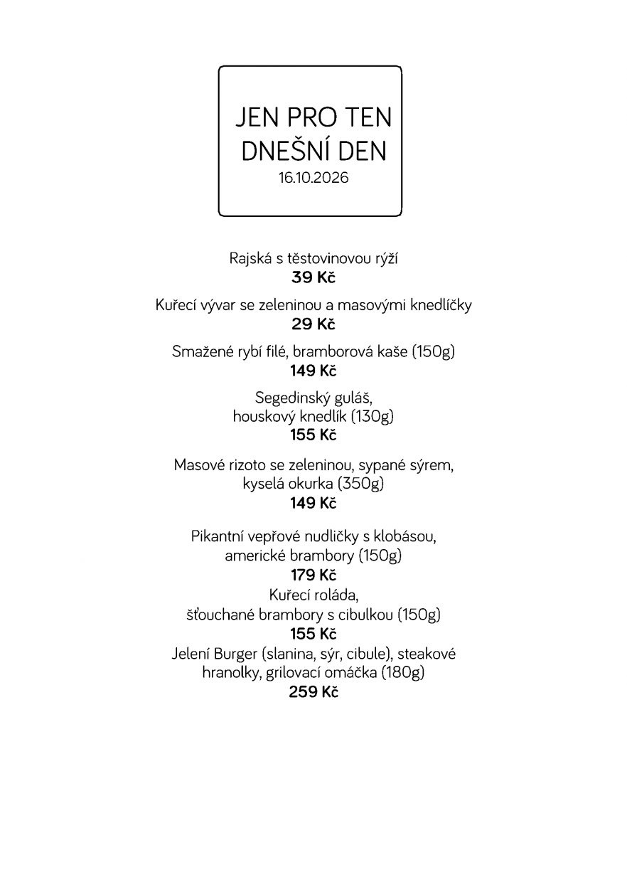Denní menu