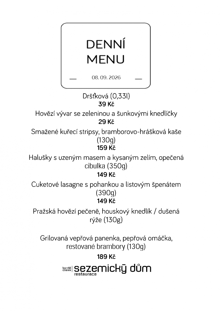 Denní menu