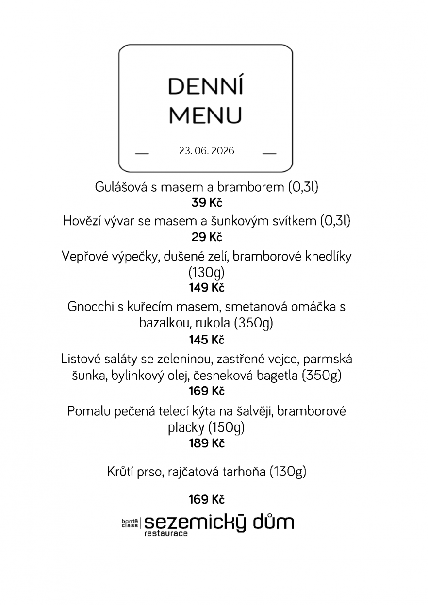 Denní menu