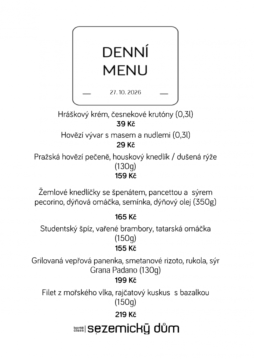 Denní menu