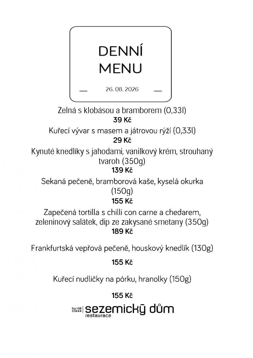 Denní menu