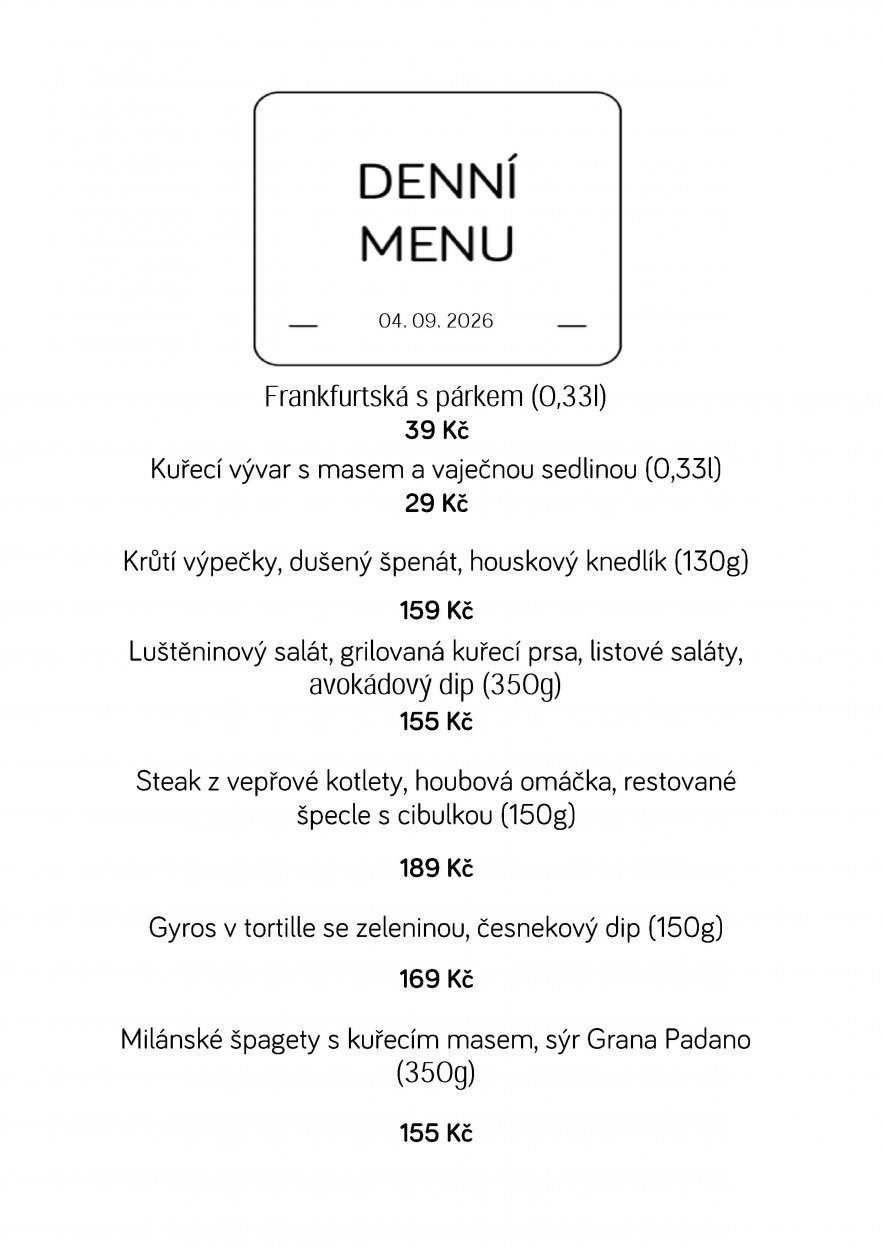 Denní menu