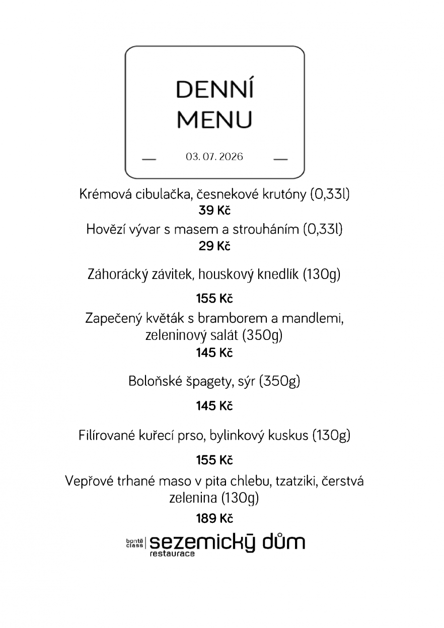 Denní menu