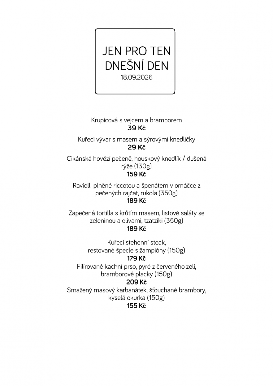 Denní menu