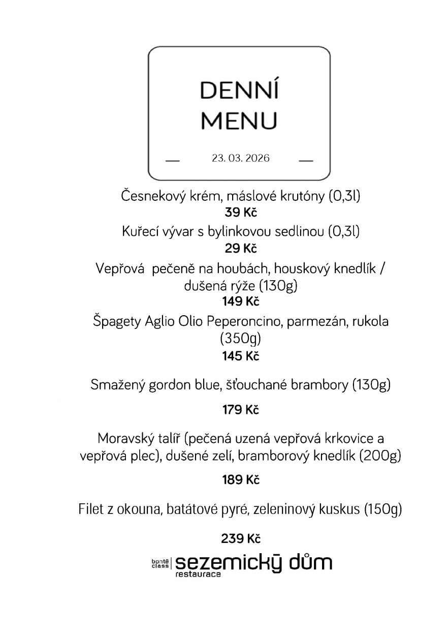 Denní menu