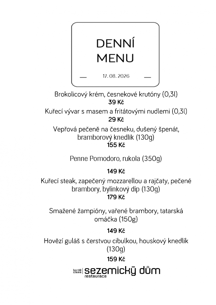 Denní menu