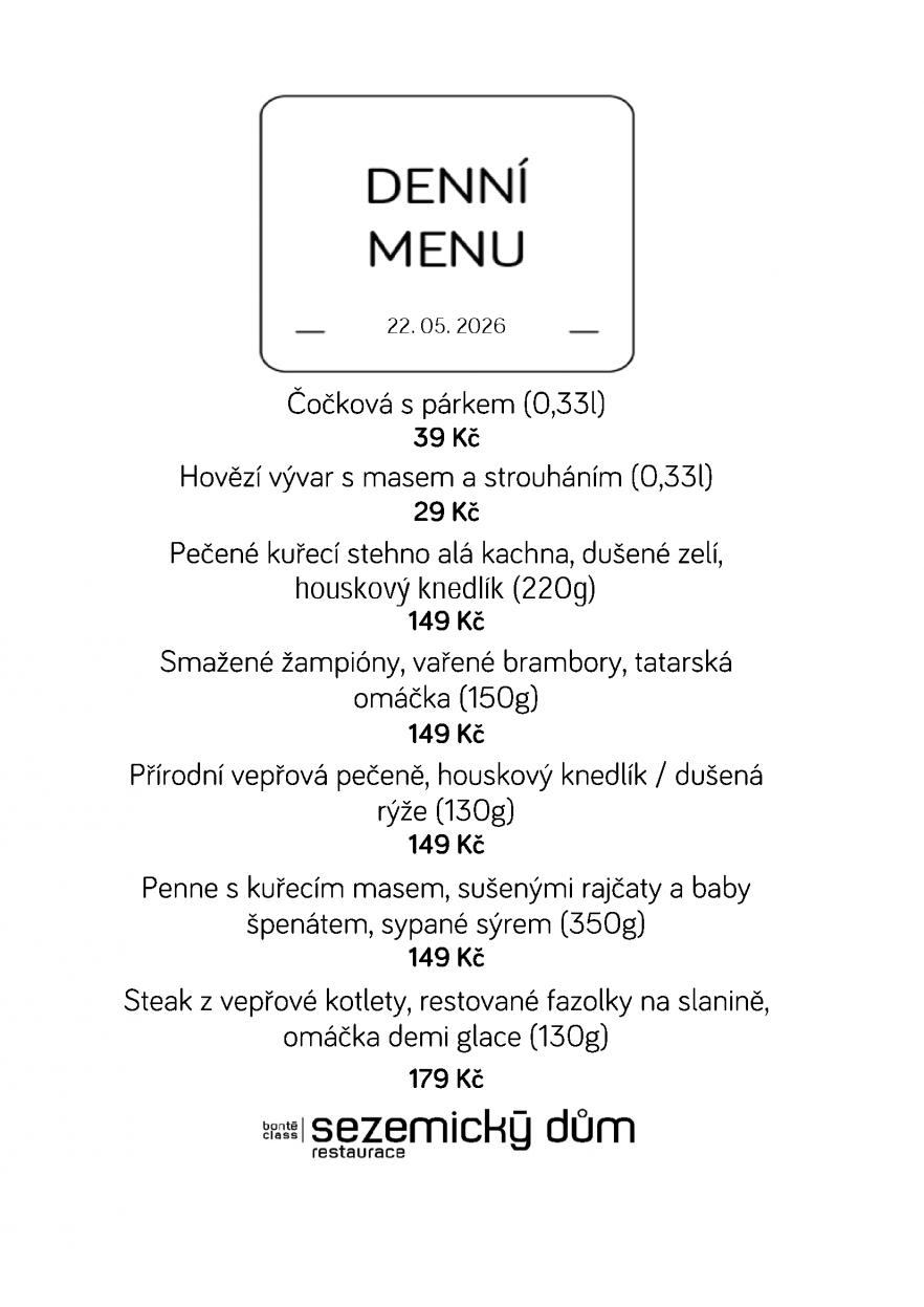 Denní menu