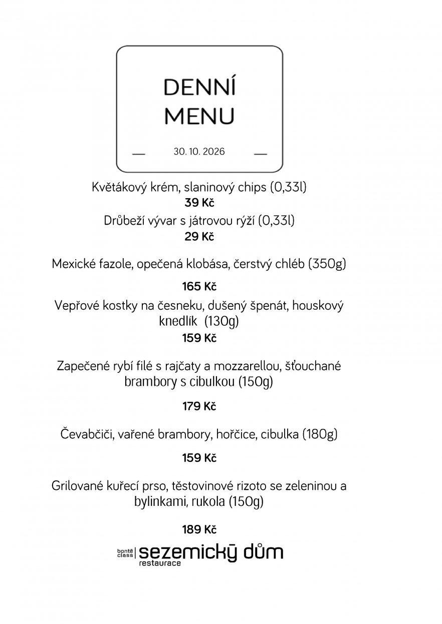 Denní menu