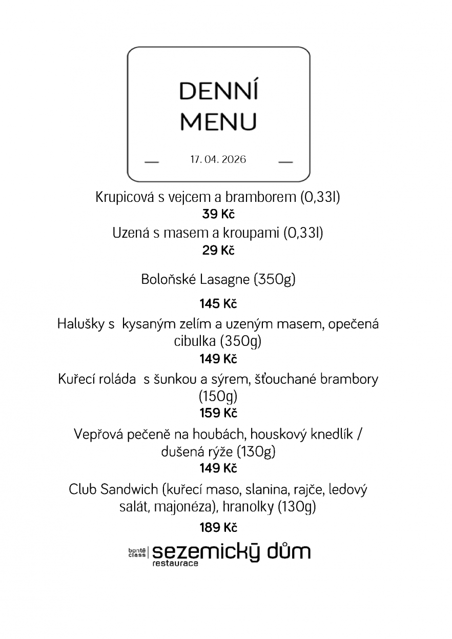Denní menu
