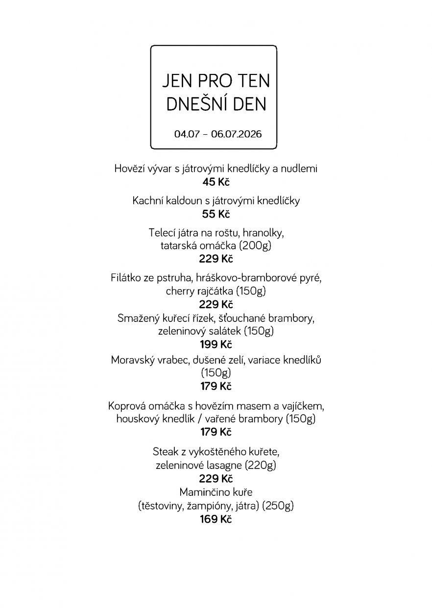 Denní menu