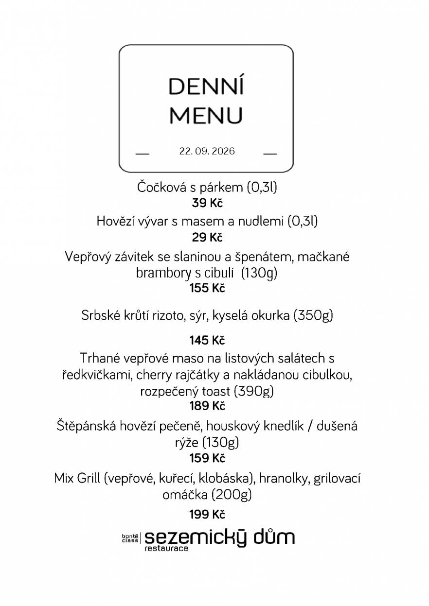 Denní menu