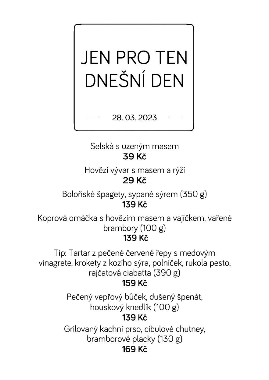 Denní menu