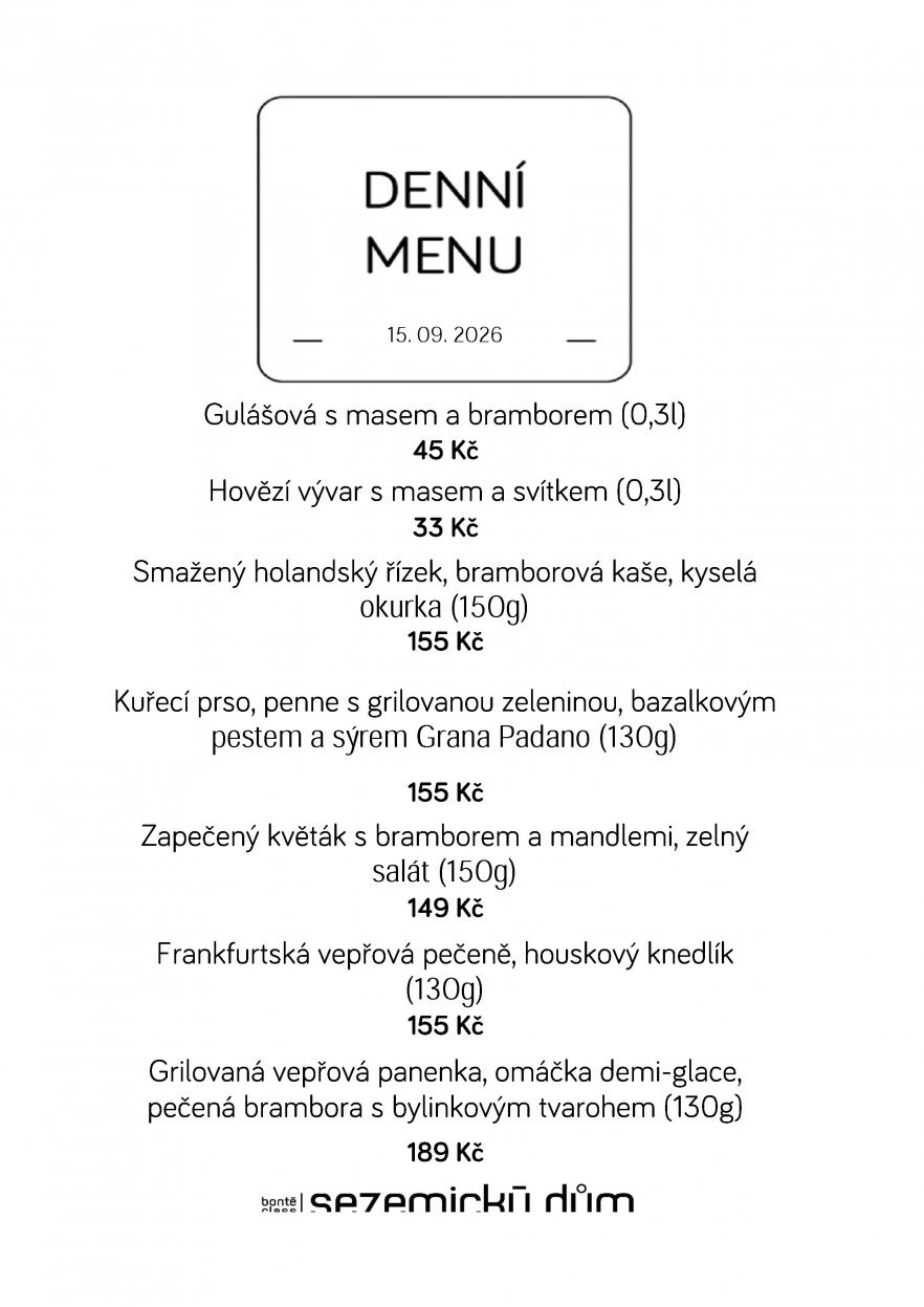 Denní menu