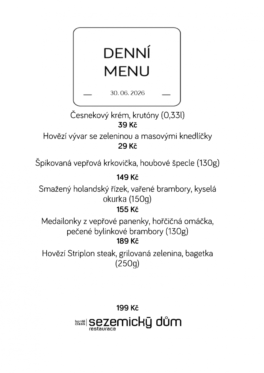 Denní menu