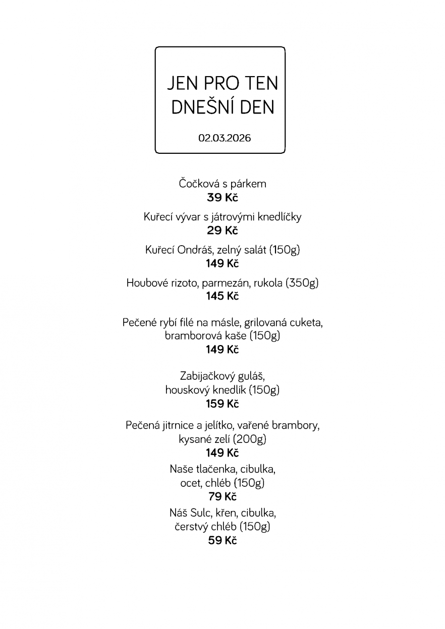 Denní menu