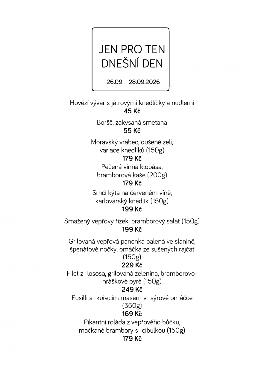 Denní menu
