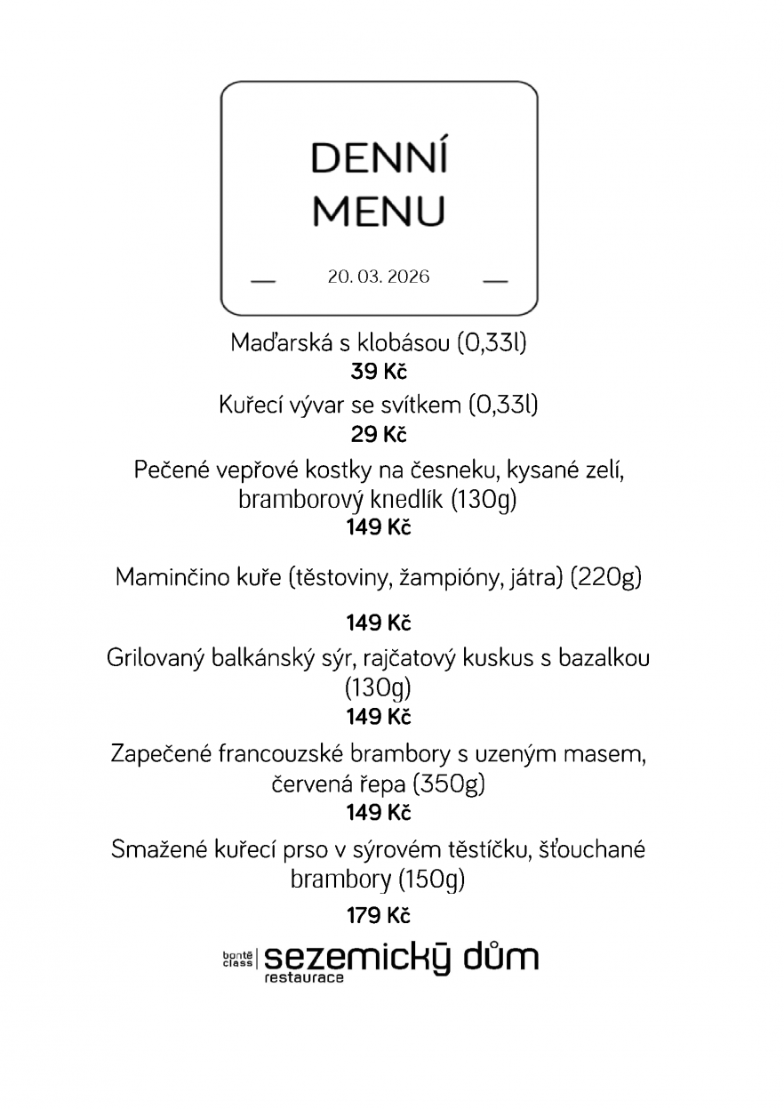 Denní menu