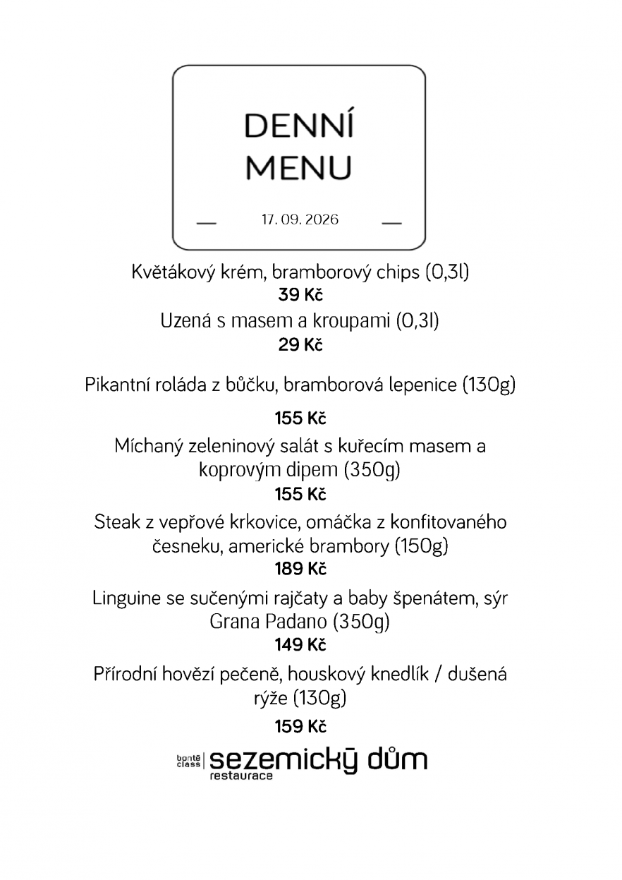Denní menu