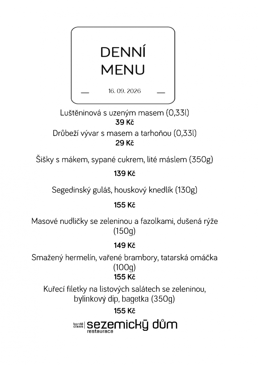 Denní menu