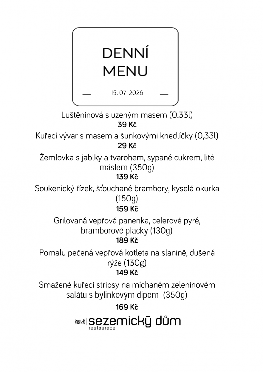 Denní menu