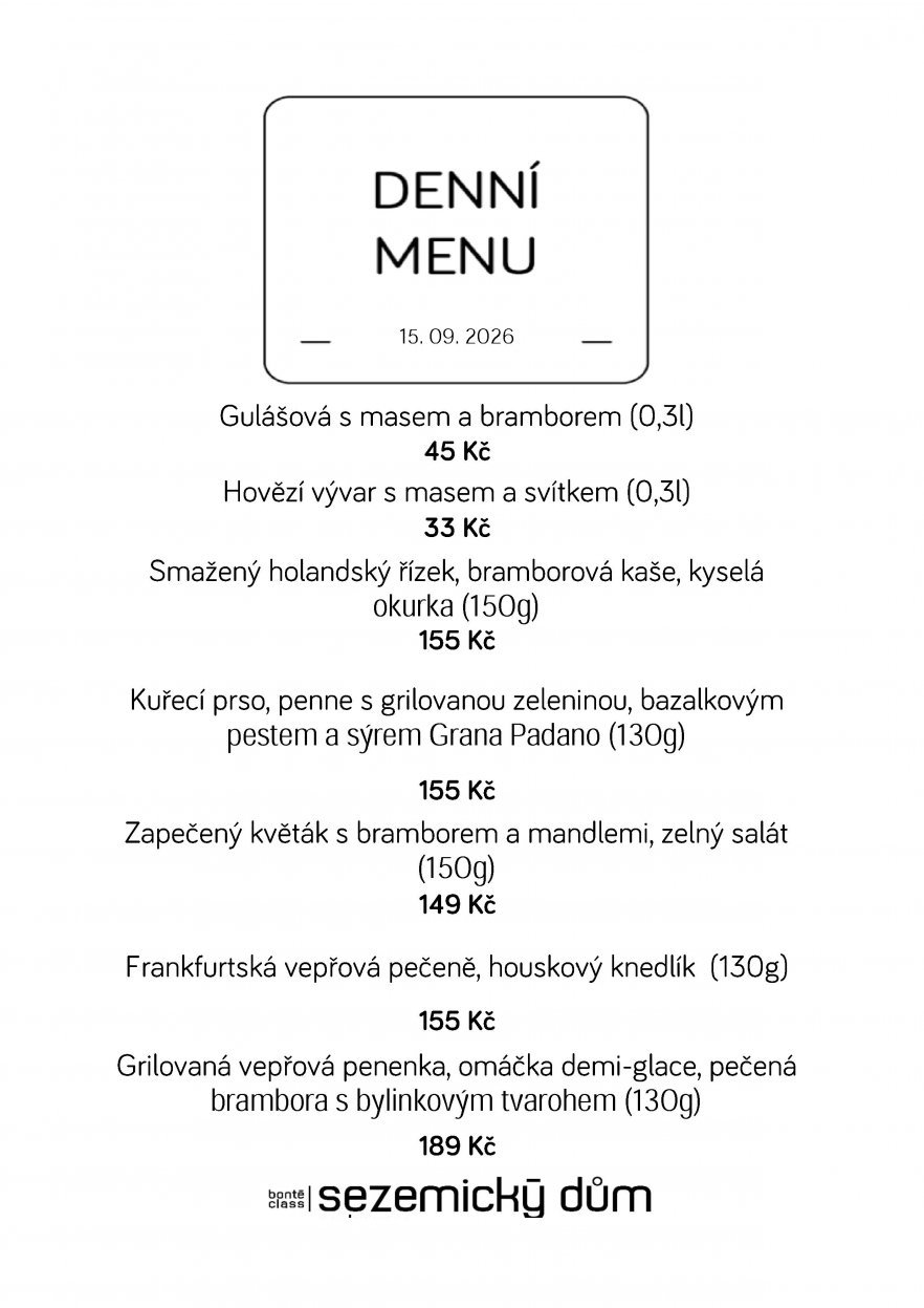 Denní menu