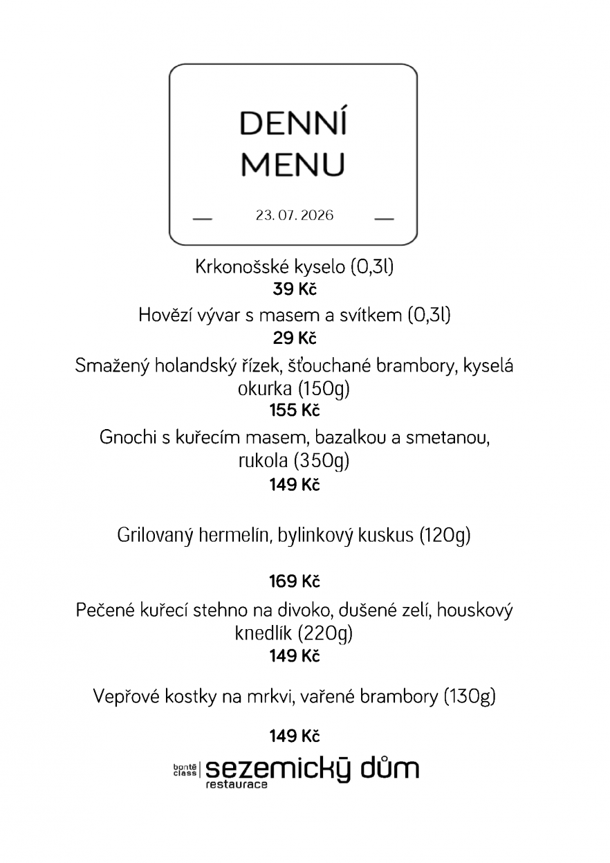 Denní menu