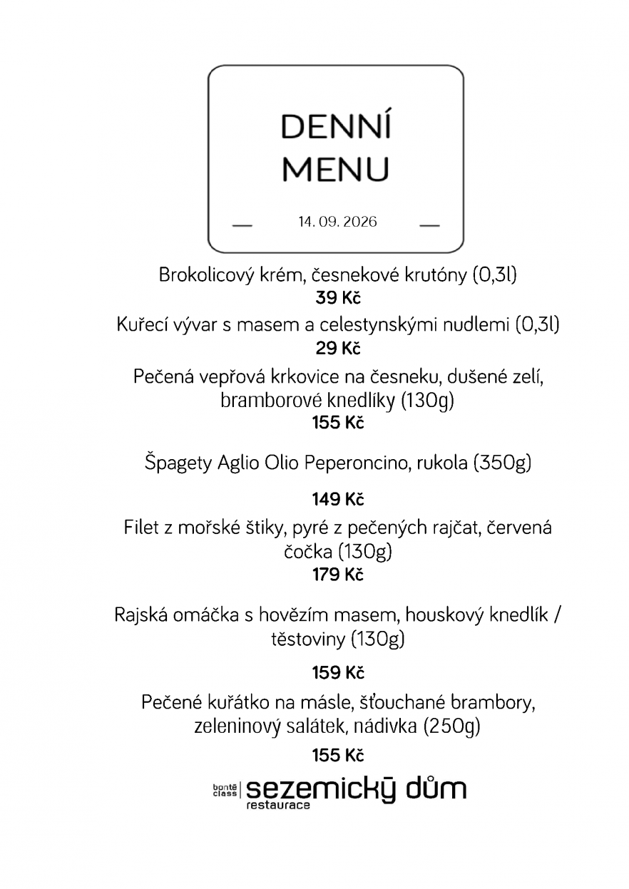 Denní menu