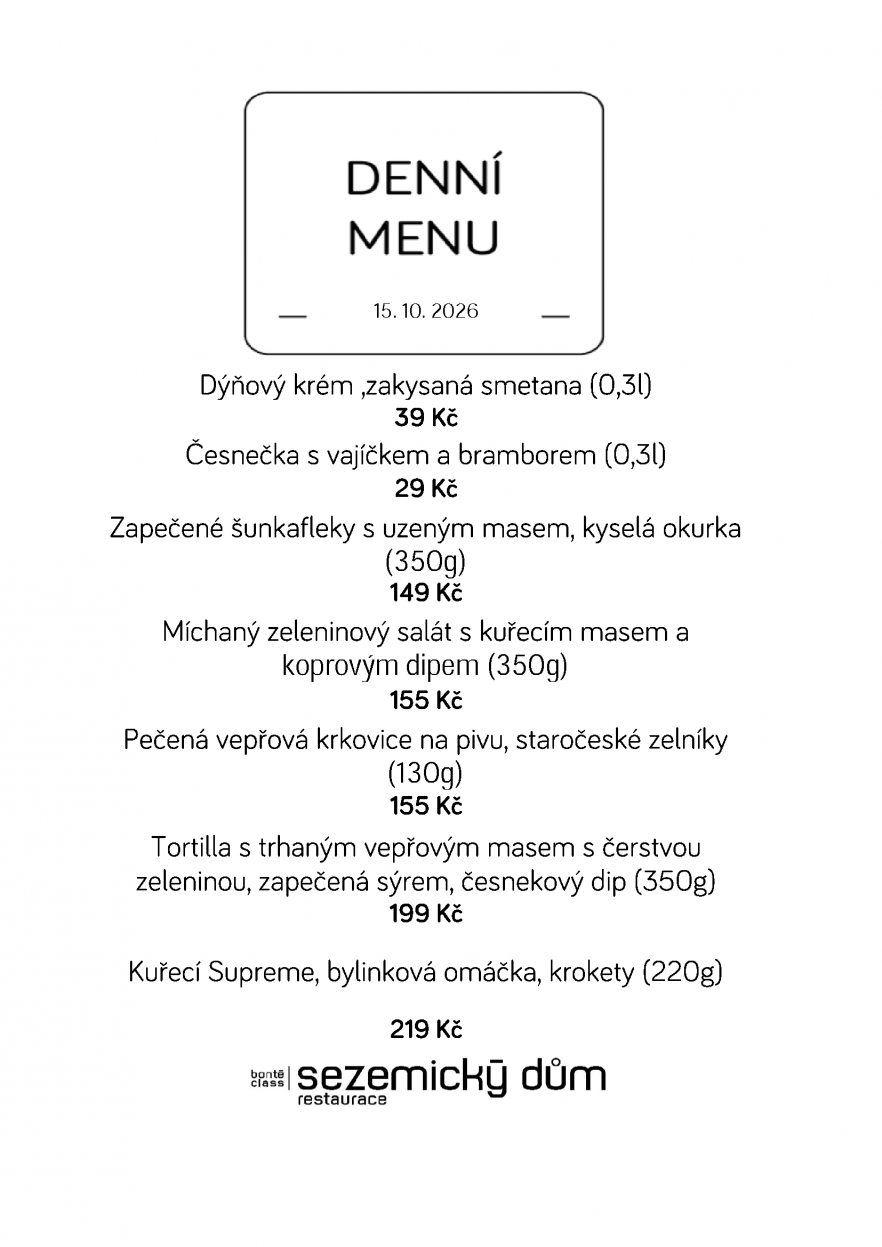 Denní menu