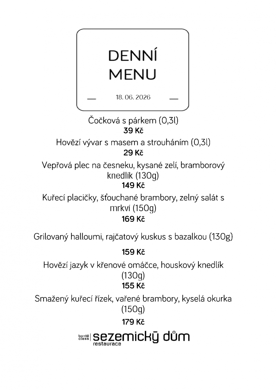 Denní menu