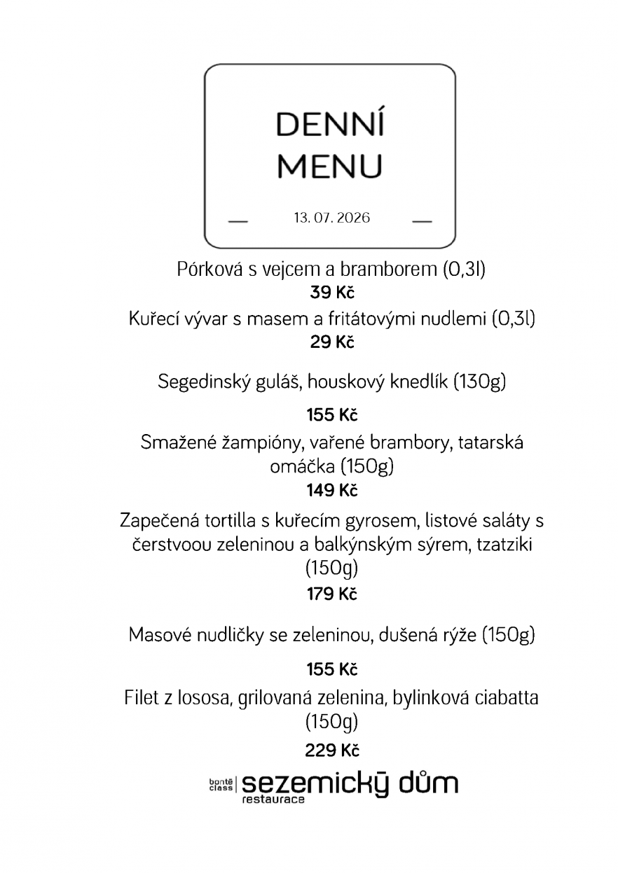 Denní menu
