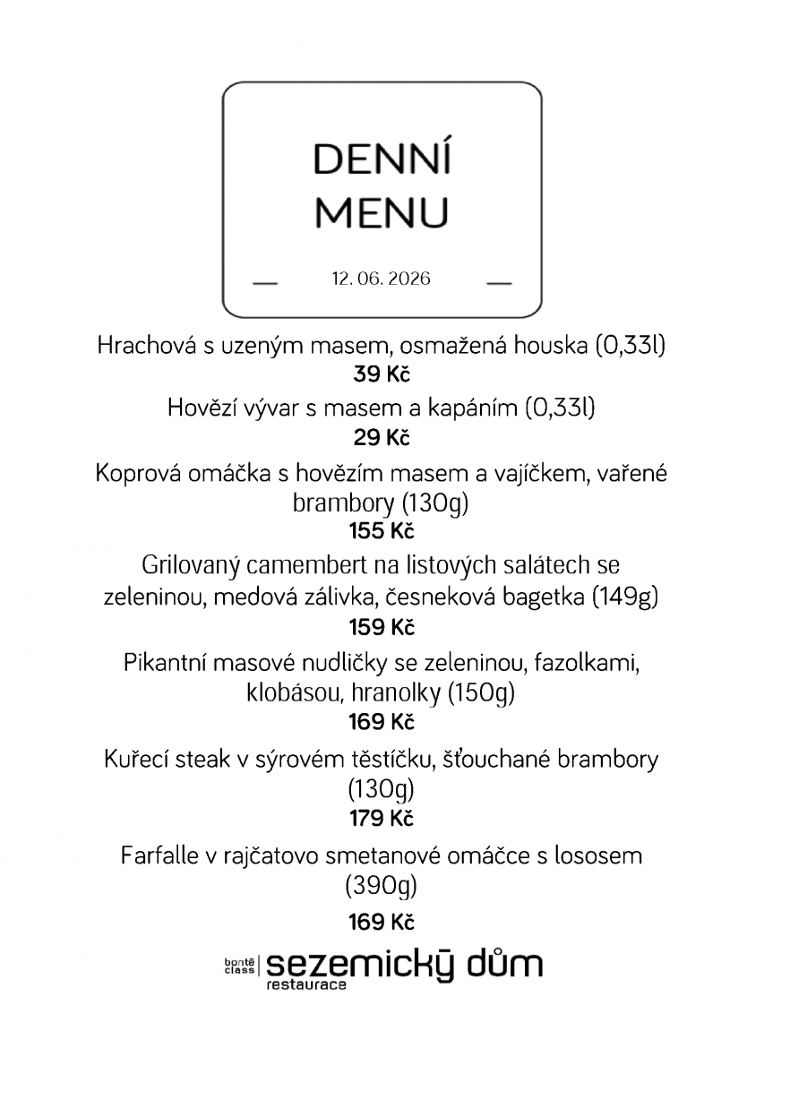 Denní menu