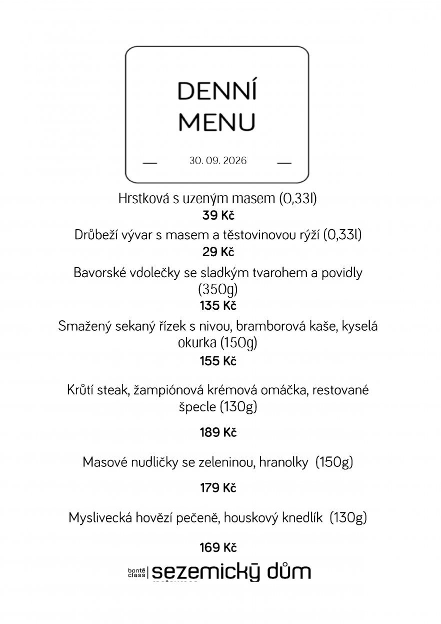 Denní menu