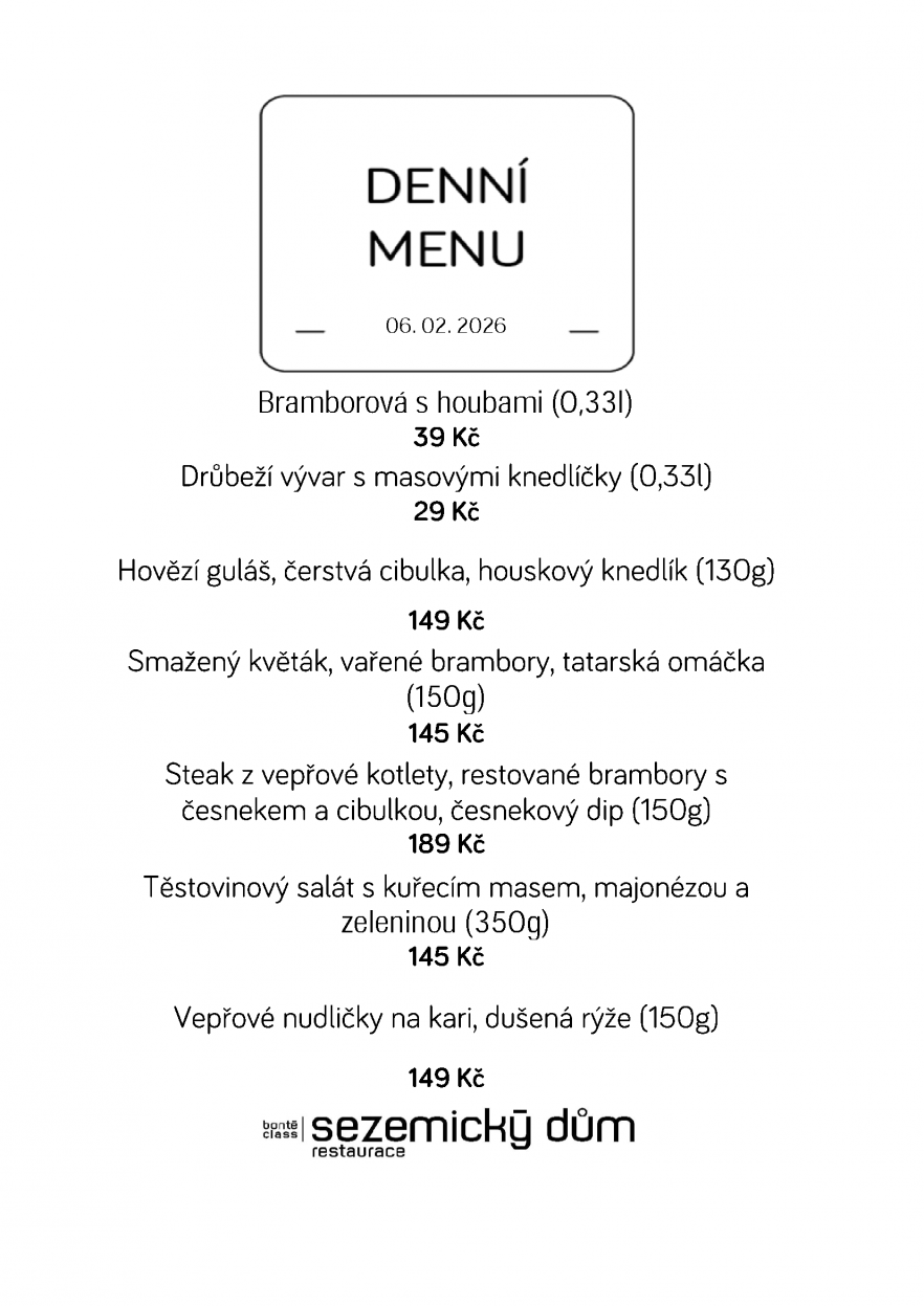 Denní menu