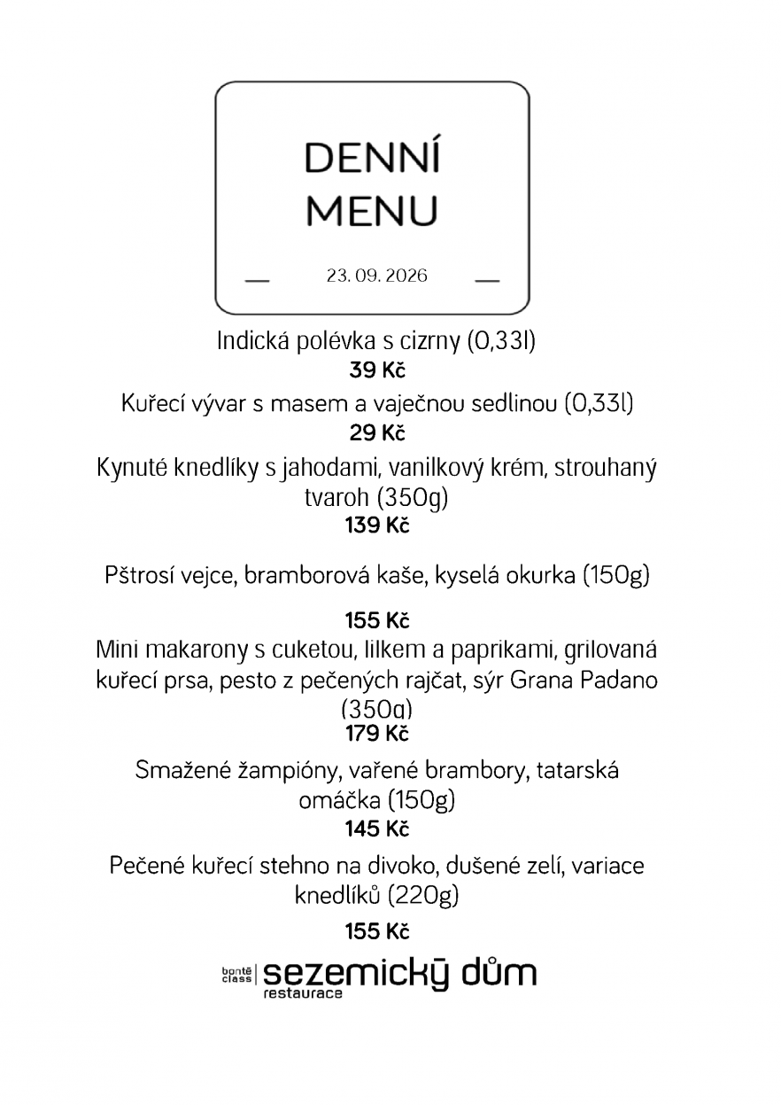 Denní menu