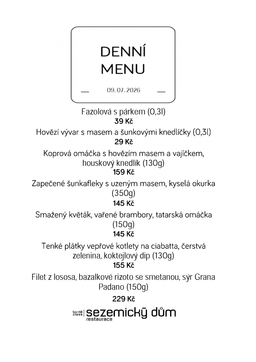 Denní menu
