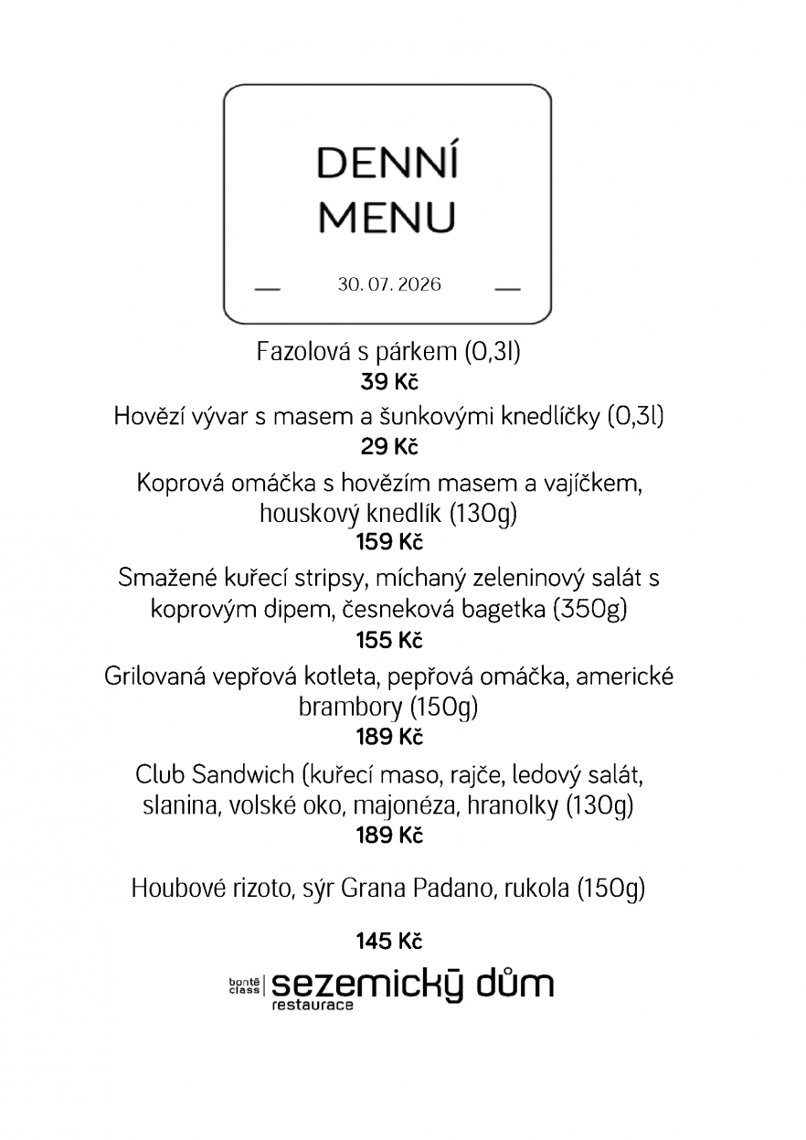 Denní menu