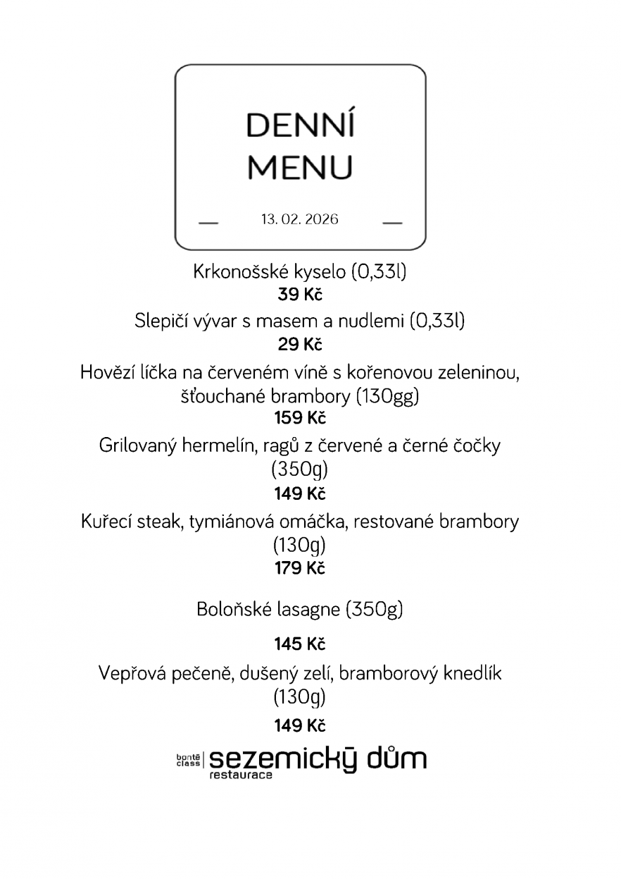 Denní menu