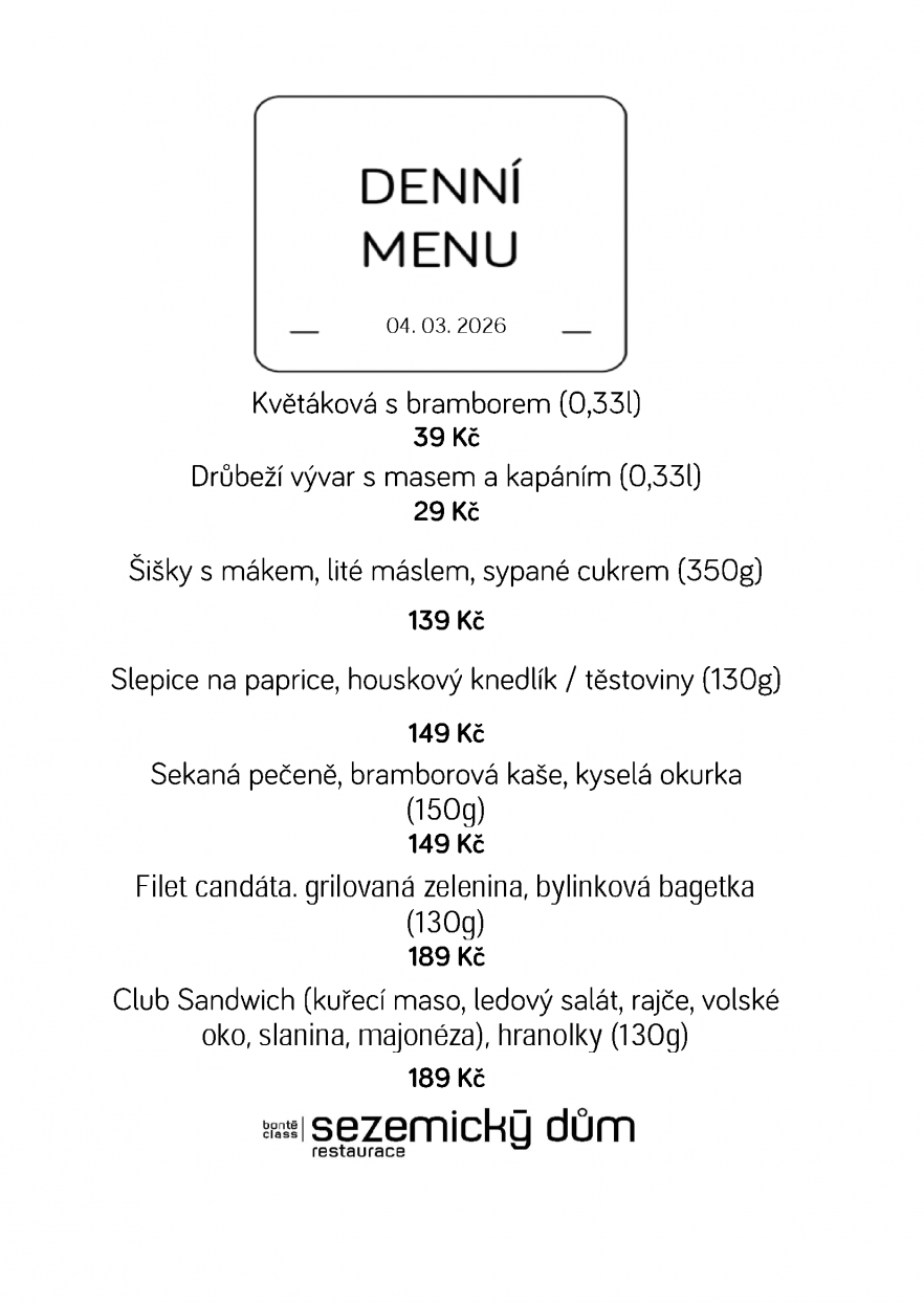 Denní menu