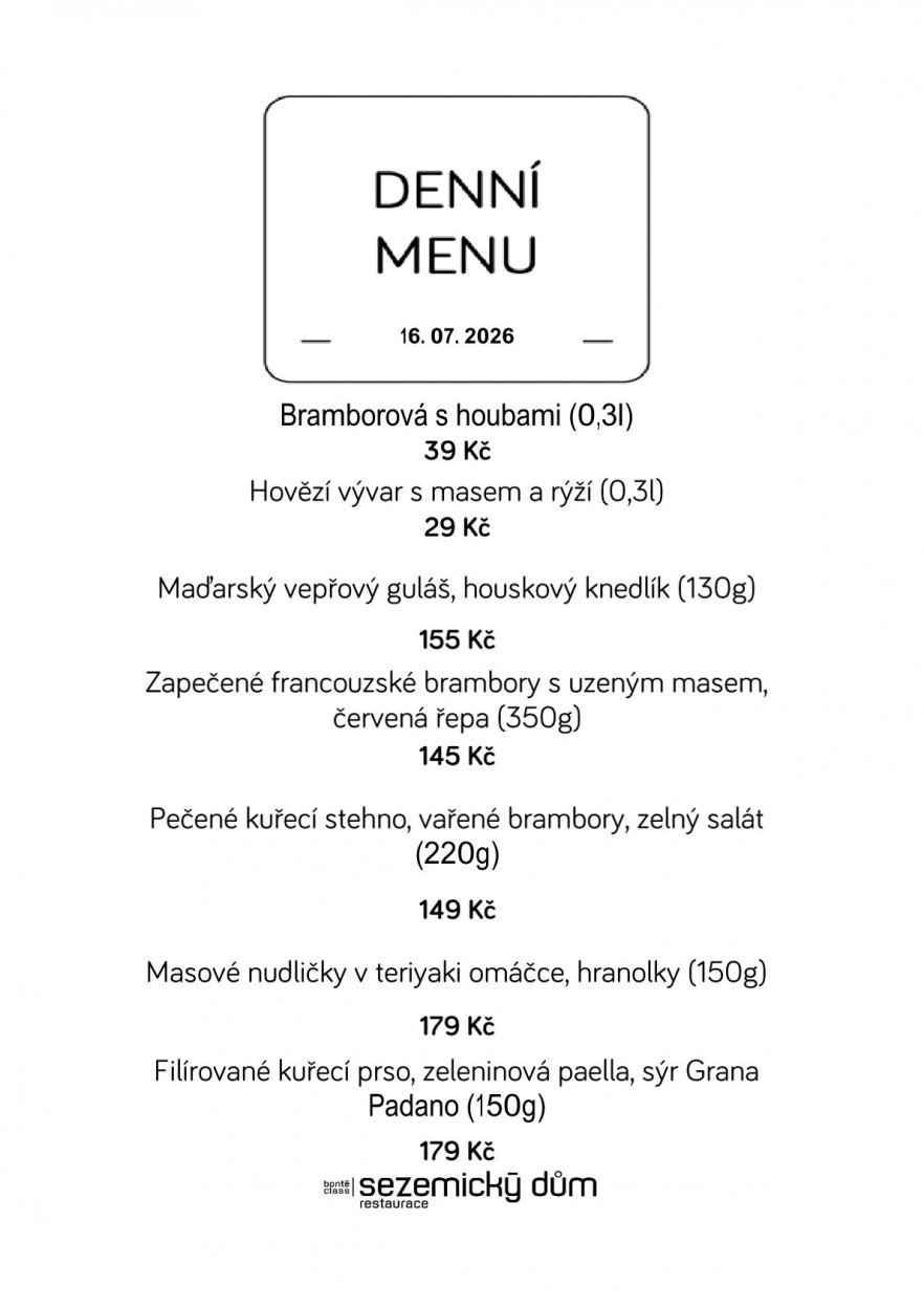 Denní menu