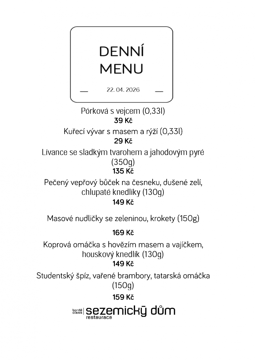 Denní menu